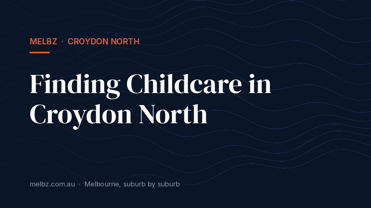 Title card: Finding Childcare in Croydon North