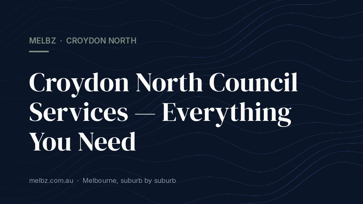 Title card: Croydon North Council Services — Everything You Need