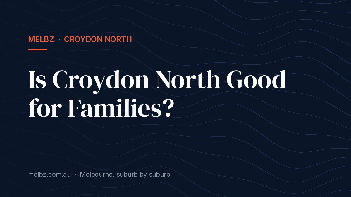 Title card: Is Croydon North Good for Families?