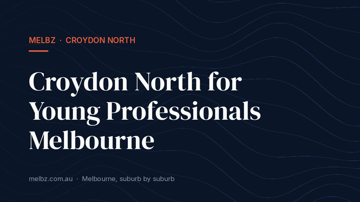 Title card: Croydon North for Young Professionals Melbourne
