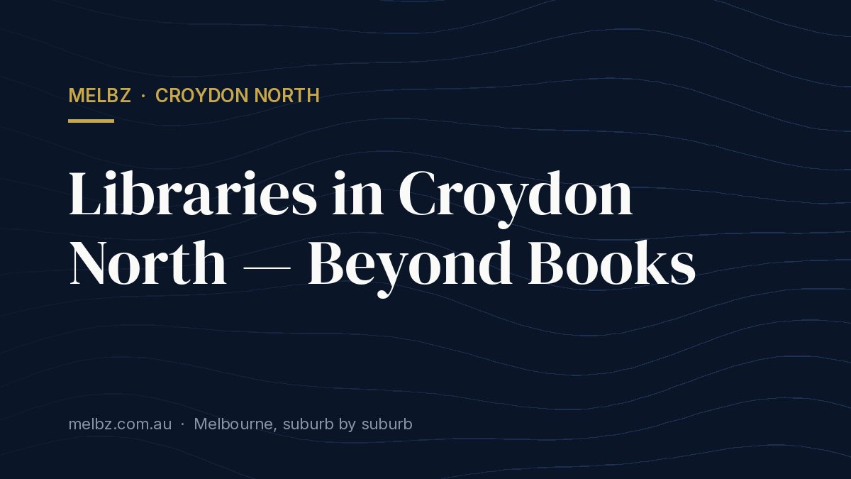 Title card: Libraries in Croydon North — Beyond Books