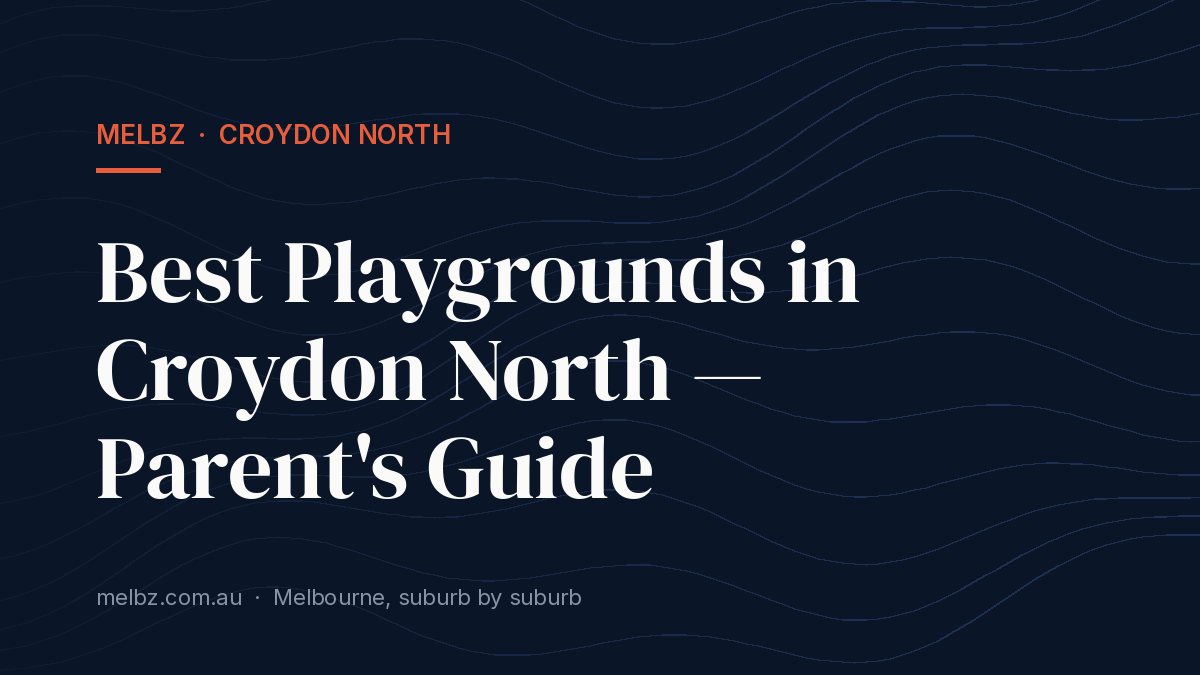 Title card: Best Playgrounds in Croydon North — Parent's Guide