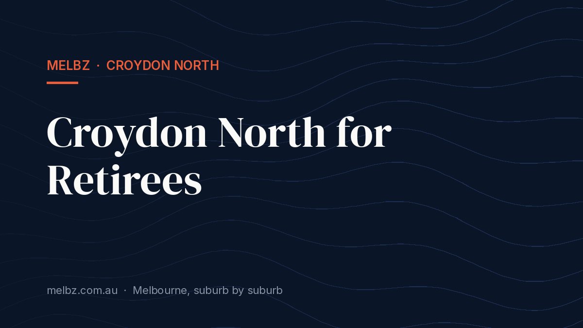 Title card: Croydon North for Retirees