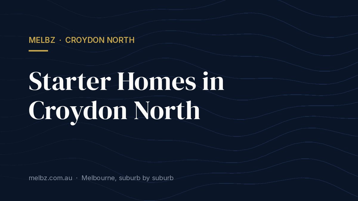 Title card: Starter Homes in Croydon North