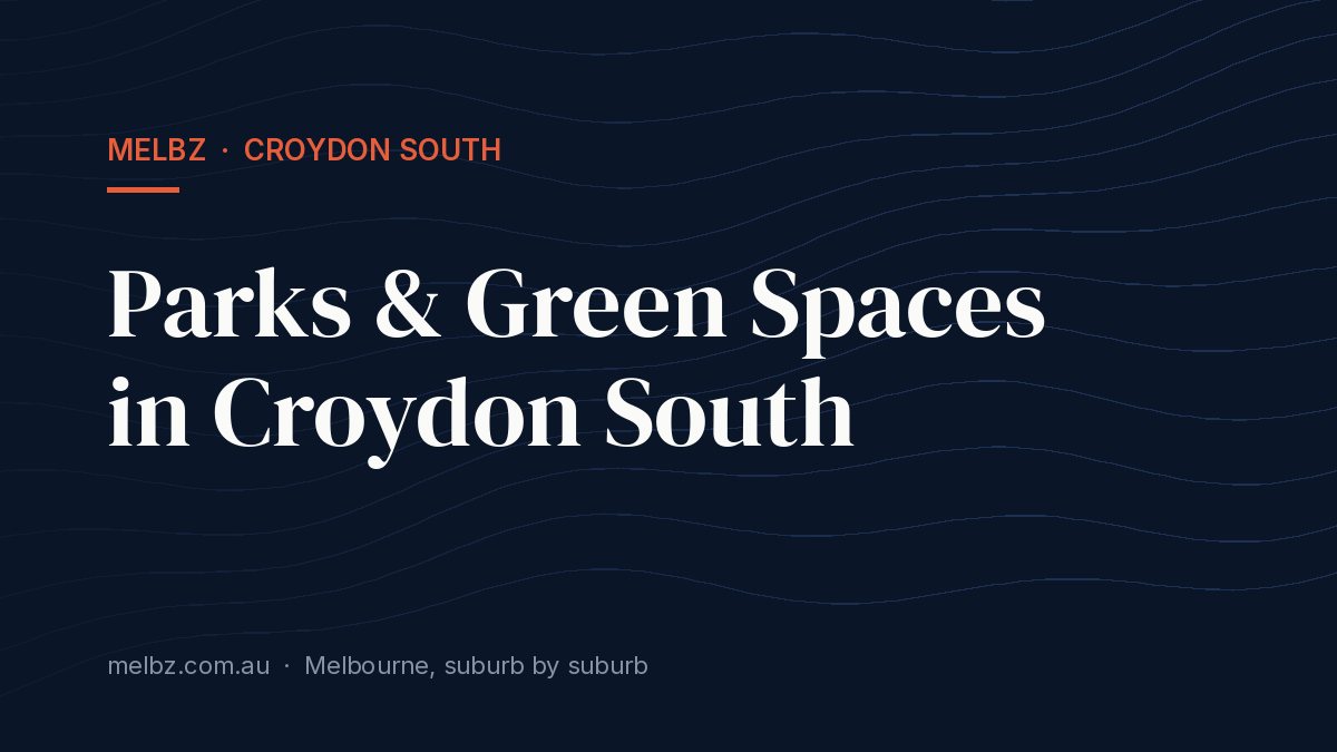 Title card: Parks & Green Spaces in Croydon South