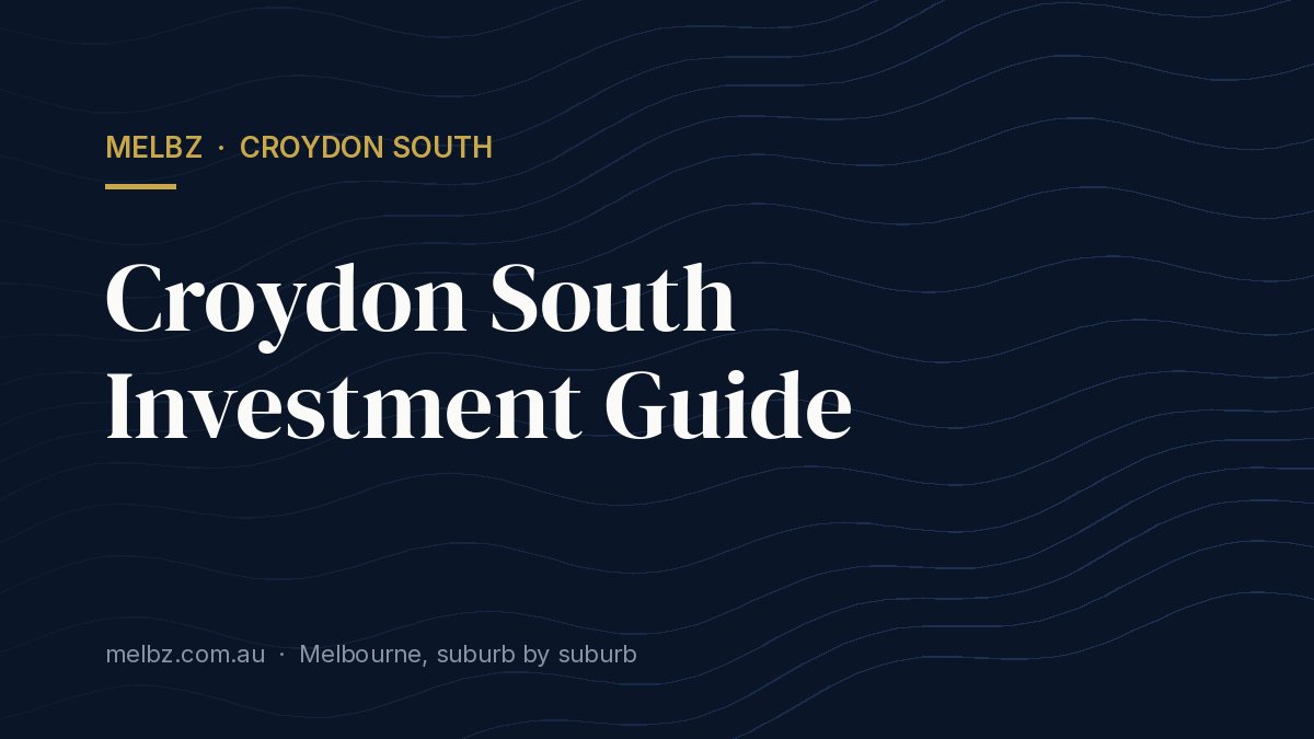 Title card: Croydon South Investment Guide