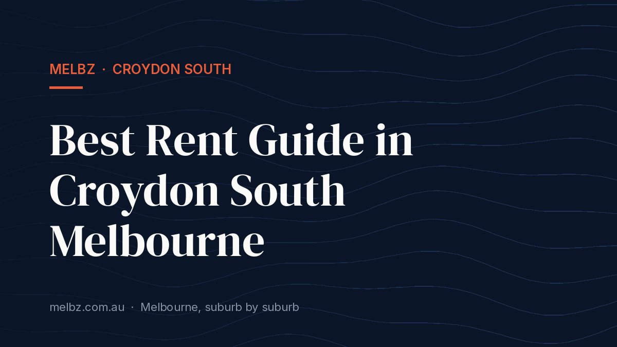 Title card: Best Rent Guide in Croydon South Melbourne