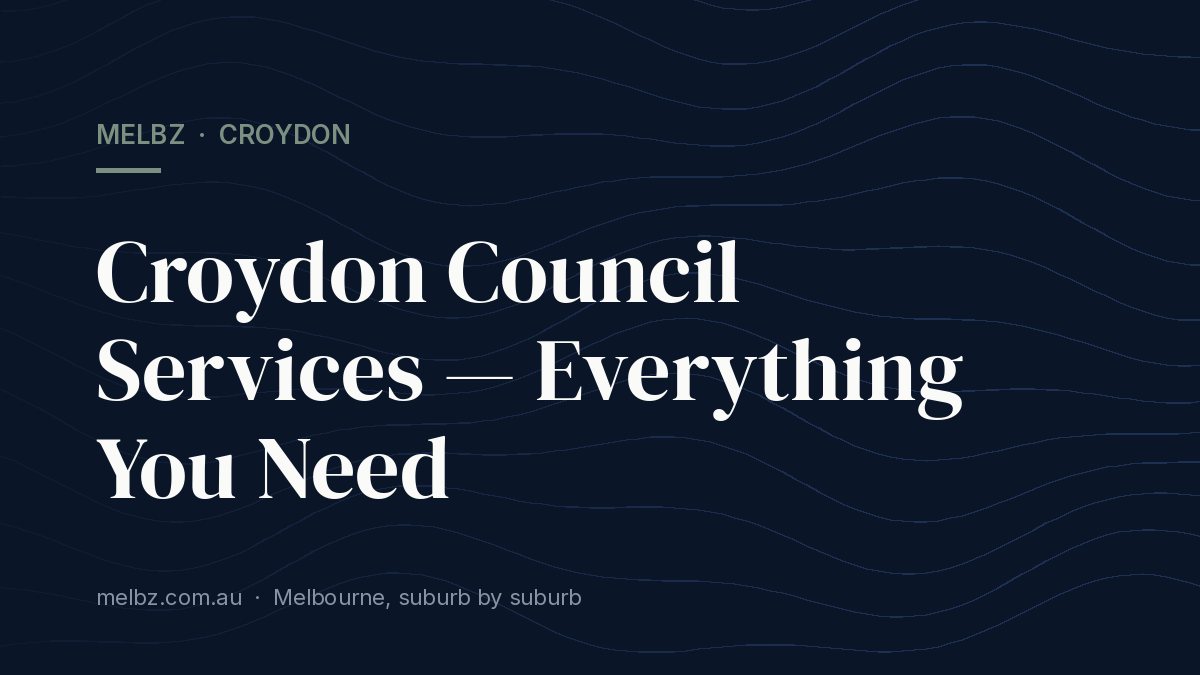 Title card: Croydon Council Services — Everything You Need