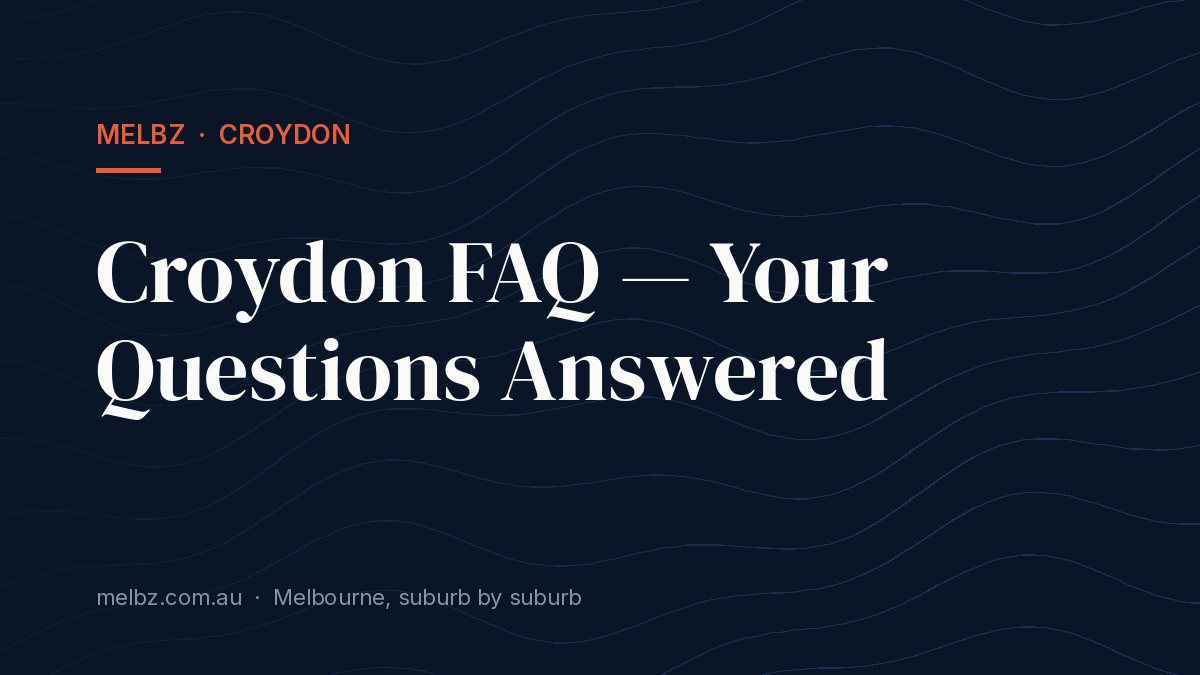 Title card: Croydon FAQ — Your Questions Answered