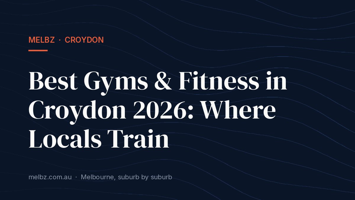 Title card: Best Gyms & Fitness in Croydon 2026: Where Locals Train