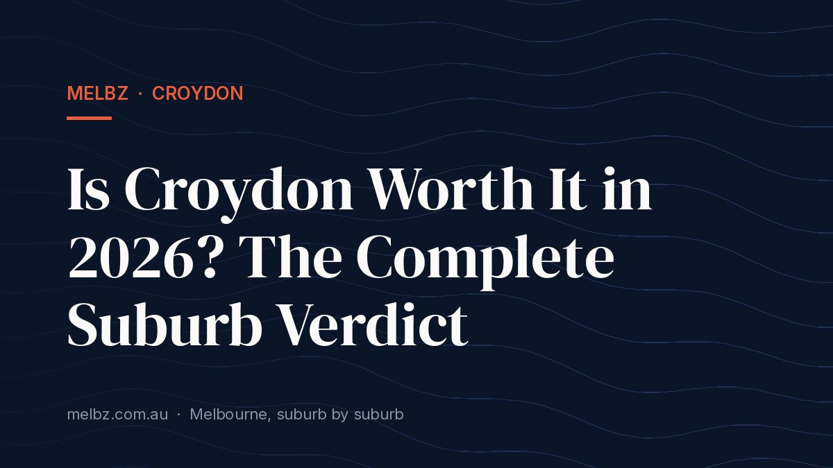 Title card: Is Croydon Worth It in 2026? The Complete Suburb Verdict