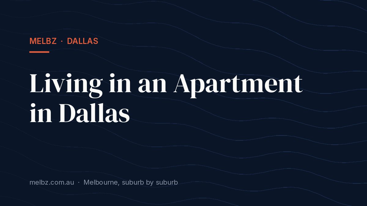 Title card: Living in an Apartment in Dallas