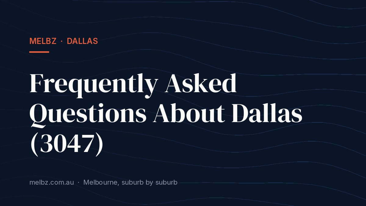 Title card: Frequently Asked Questions About Dallas (3047)