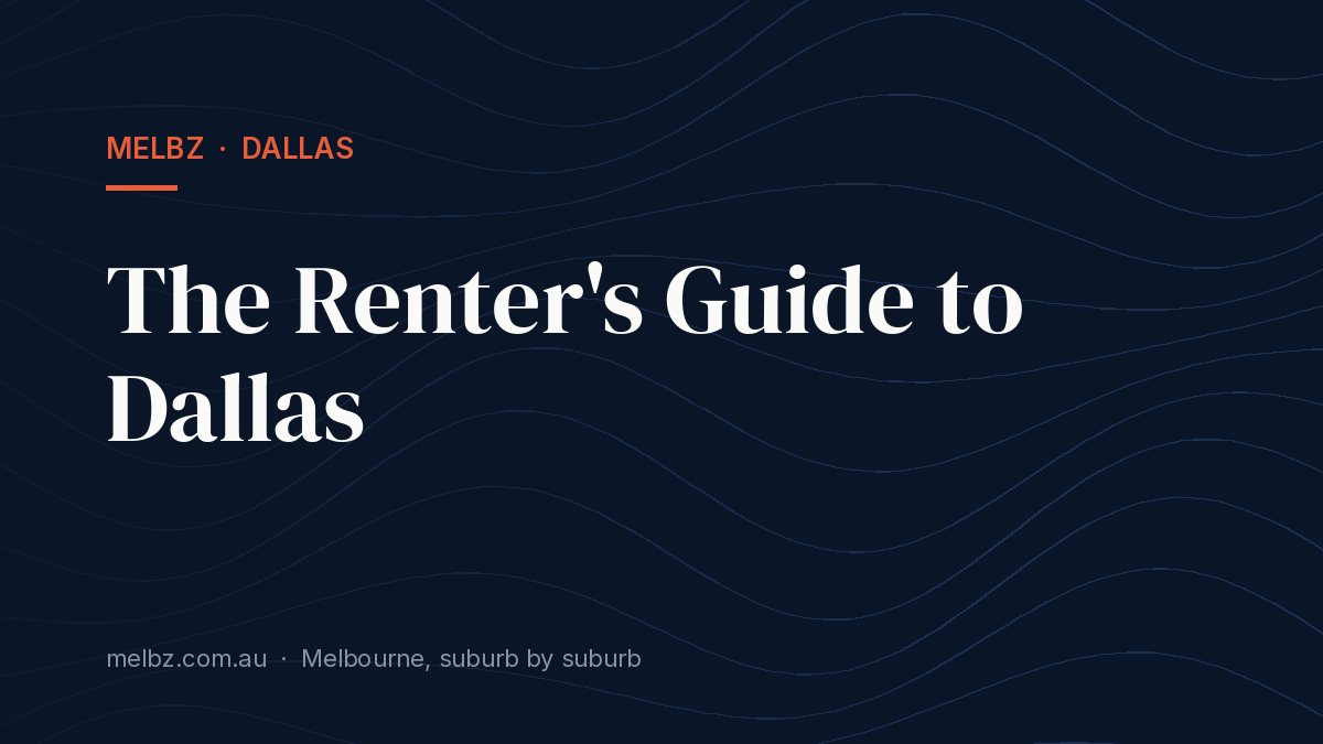 Title card: The Renter's Guide to Dallas
