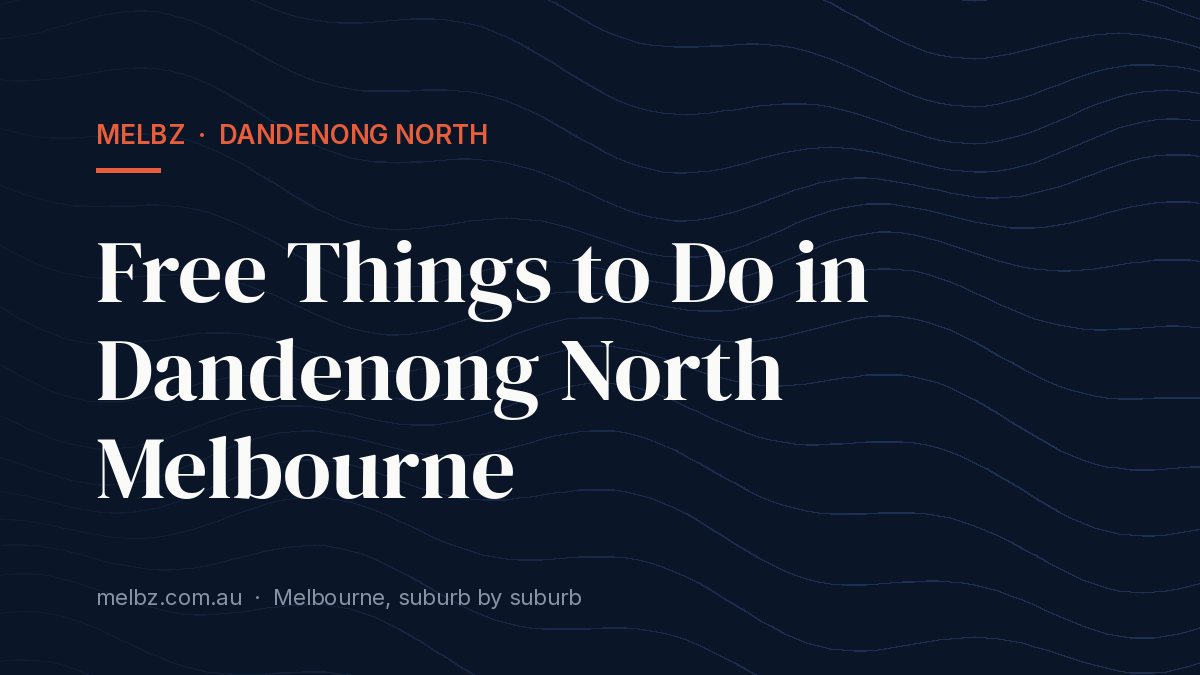 Title card: Free Things to Do in Dandenong North Melbourne