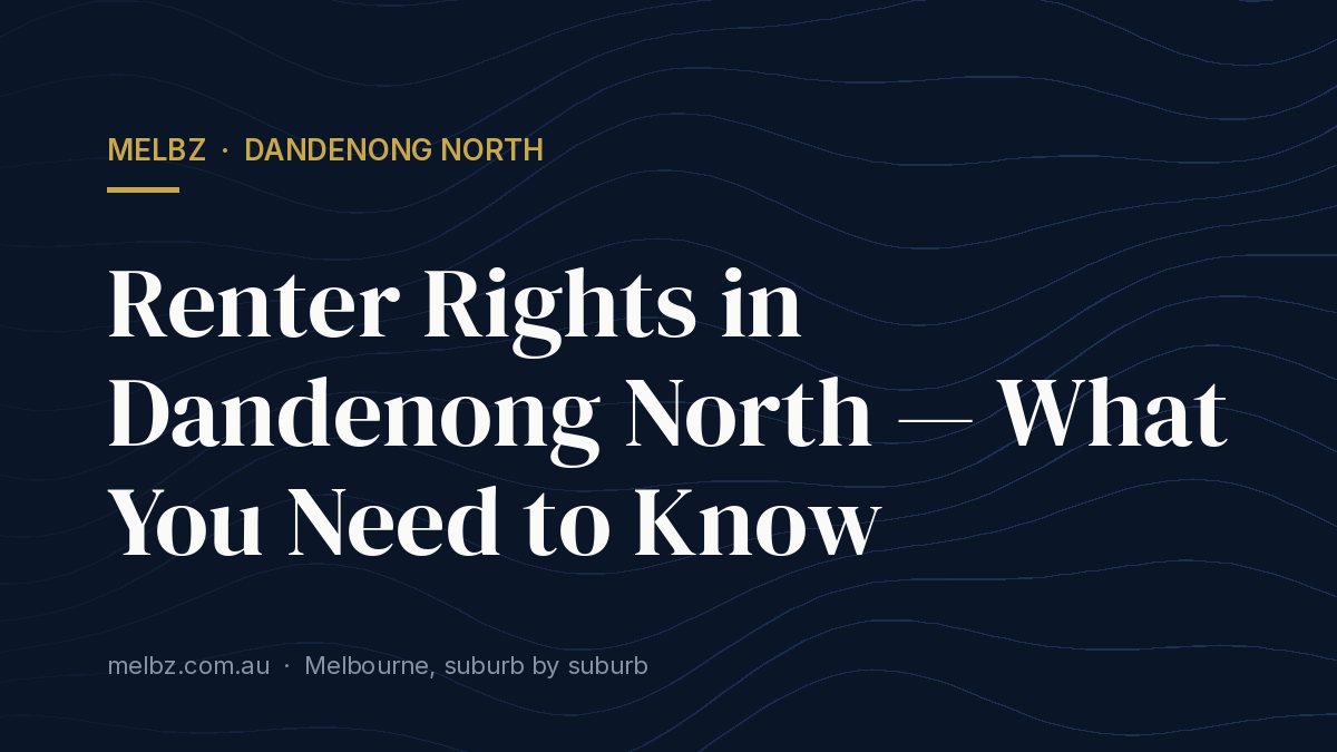 Title card: Renter Rights in Dandenong North — What You Need to Know
