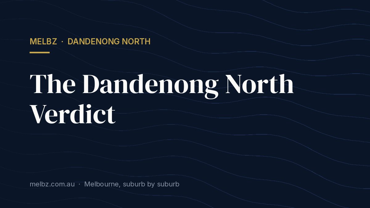 Title card: The Dandenong North Verdict