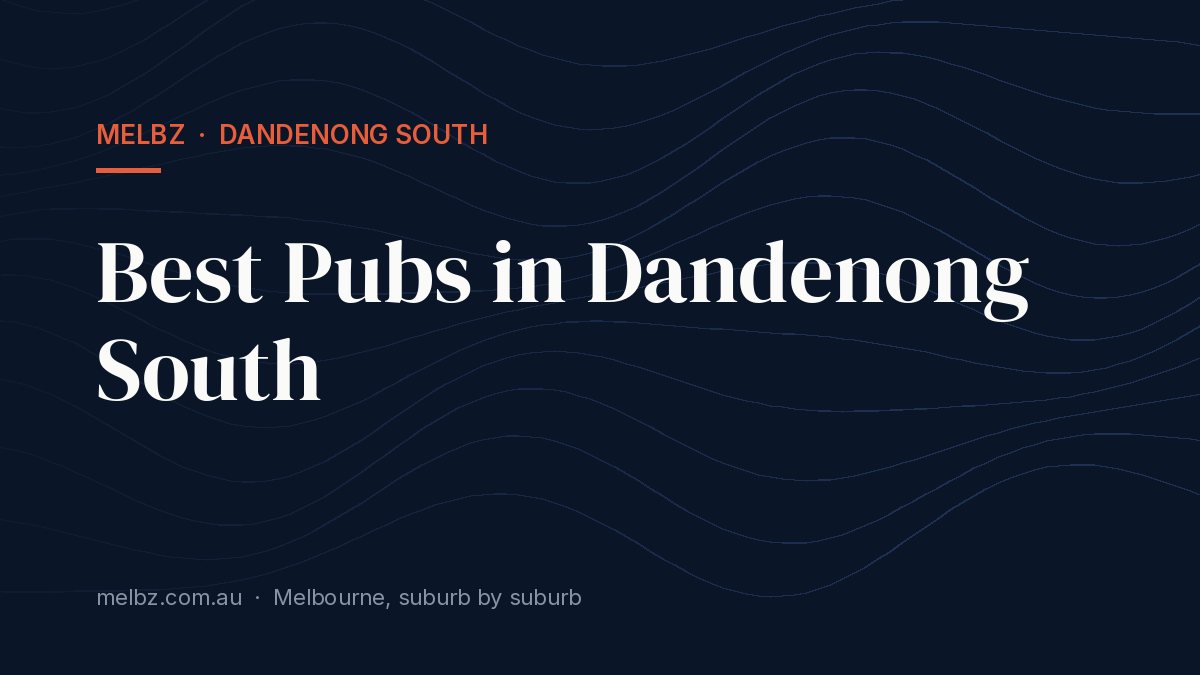 Title card: Best Pubs in Dandenong South