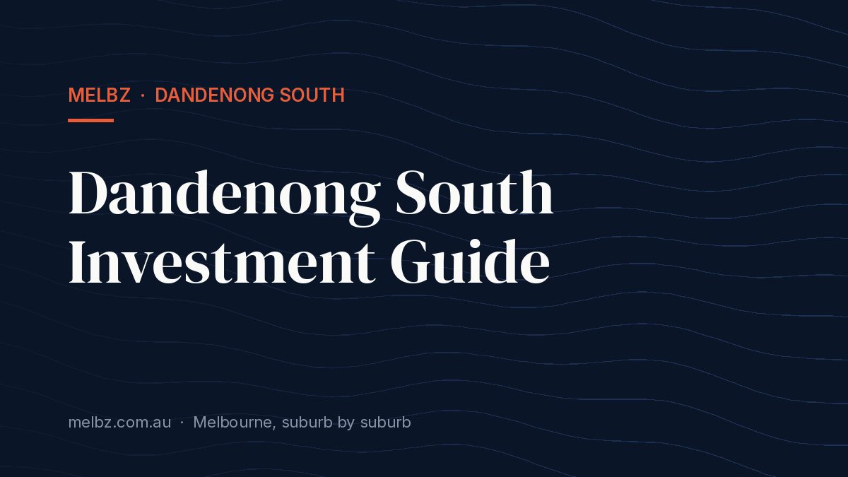 Title card: Dandenong South Investment Guide