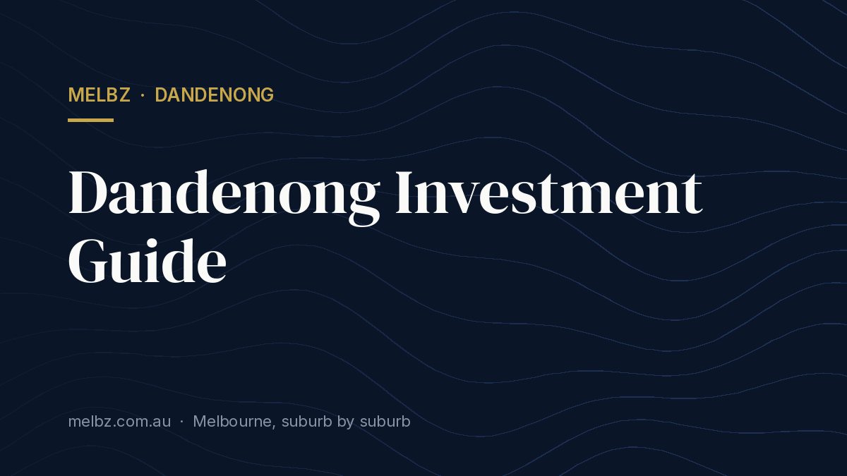 Title card: Dandenong Investment Guide