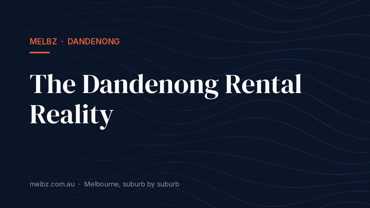 Title card: The Dandenong Rental Reality