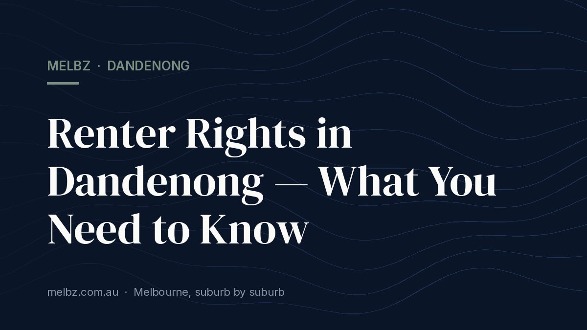 Title card: Renter Rights in Dandenong — What You Need to Know