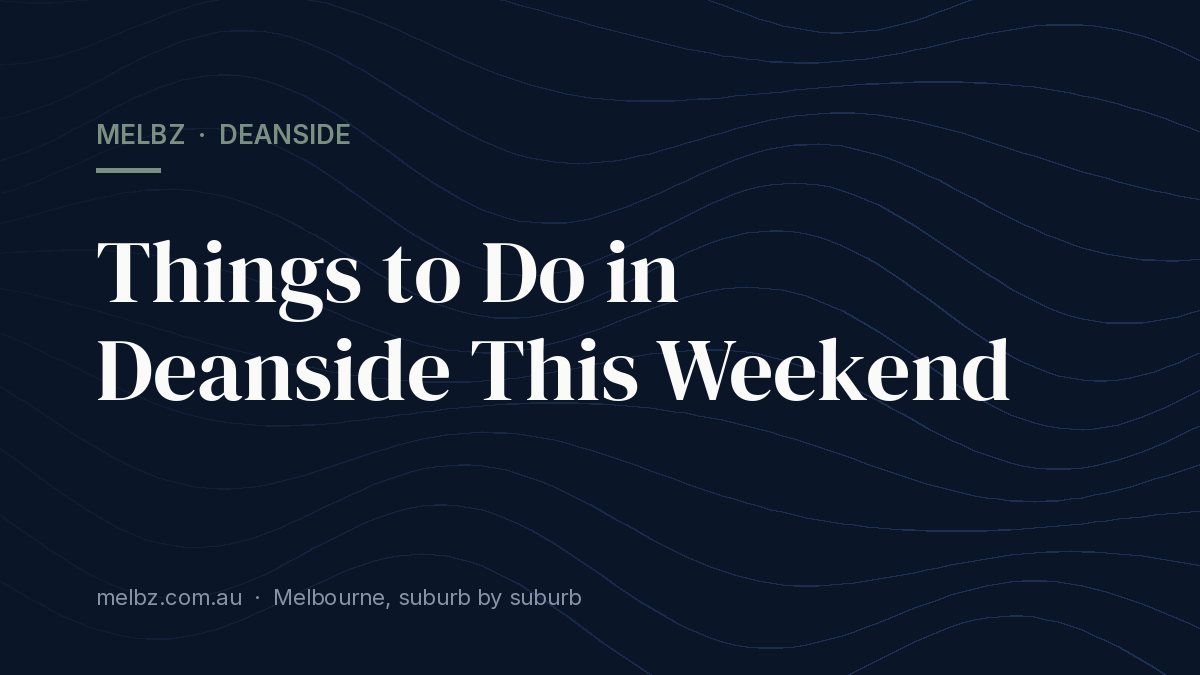Title card: Things to Do in Deanside This Weekend