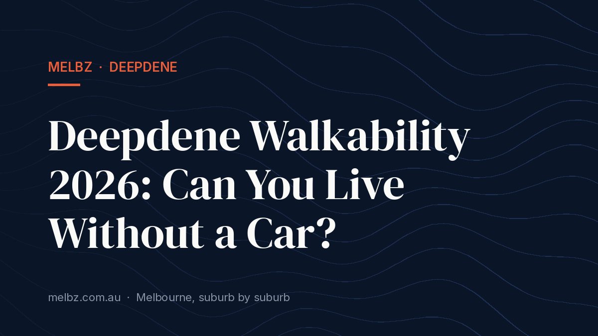 Title card: Deepdene Walkability 2026: Can You Live Without a Car?