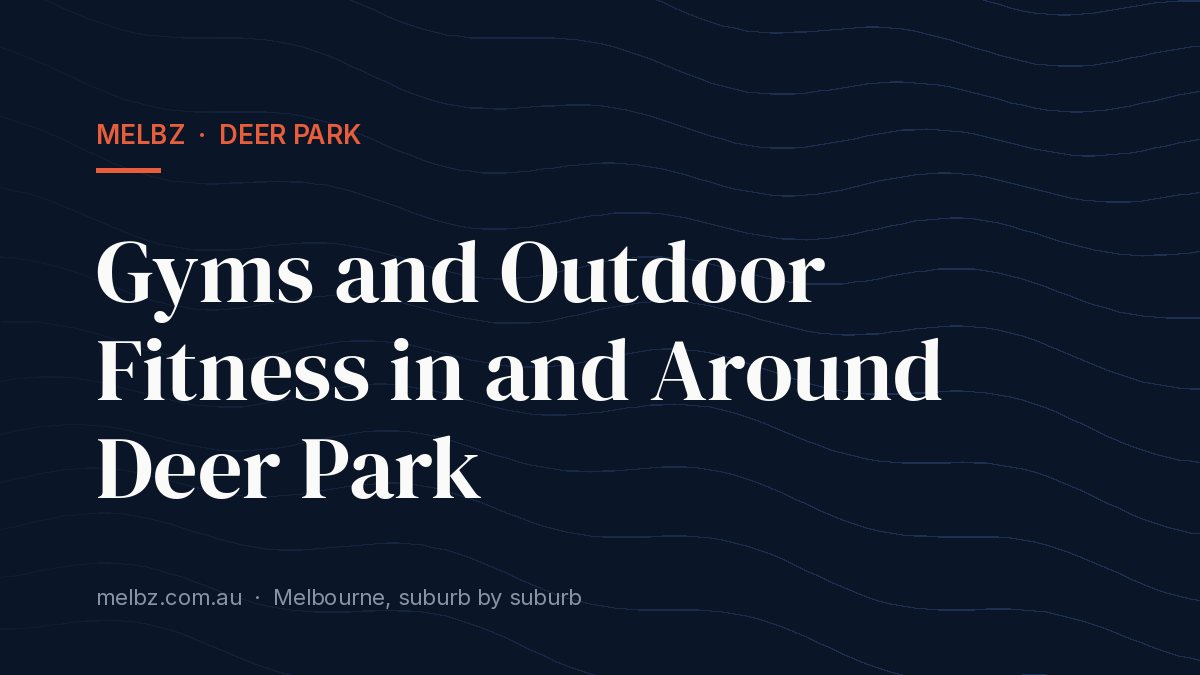 Title card: Gyms and Outdoor Fitness in and Around Deer Park