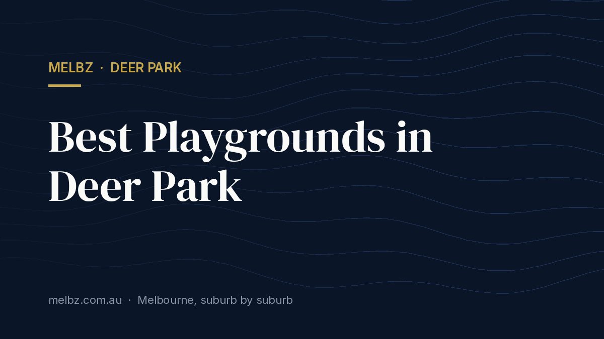 Title card: Best Playgrounds in Deer Park