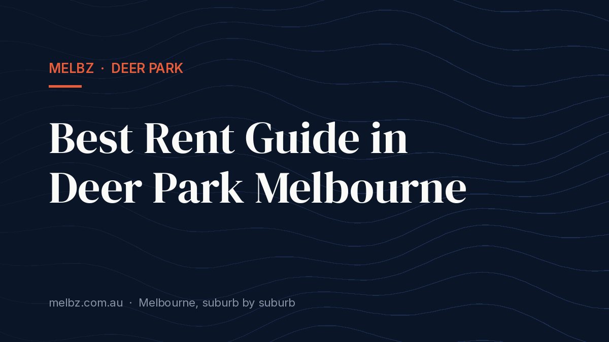 Title card: Best Rent Guide in Deer Park Melbourne