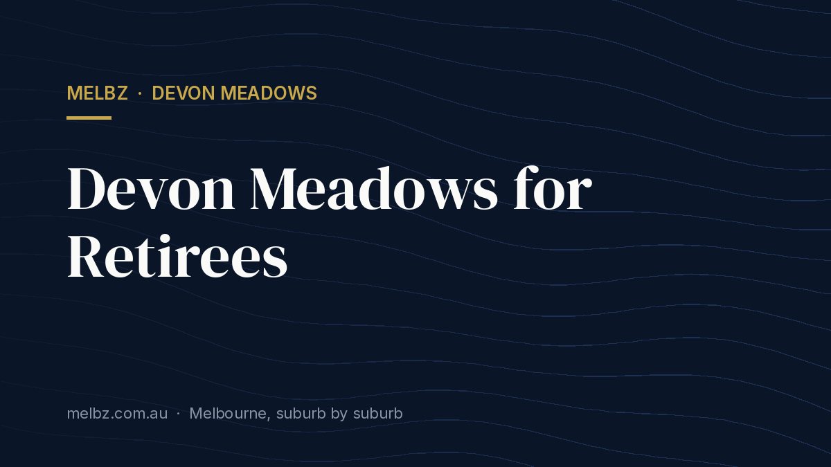 Title card: Devon Meadows for Retirees