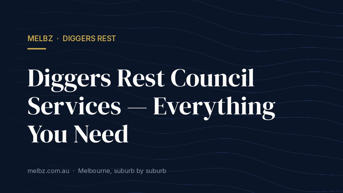 Title card: Diggers Rest Council Services — Everything You Need