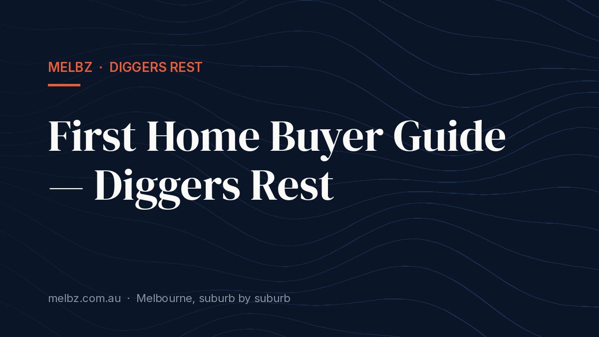 Title card: First Home Buyer Guide — Diggers Rest