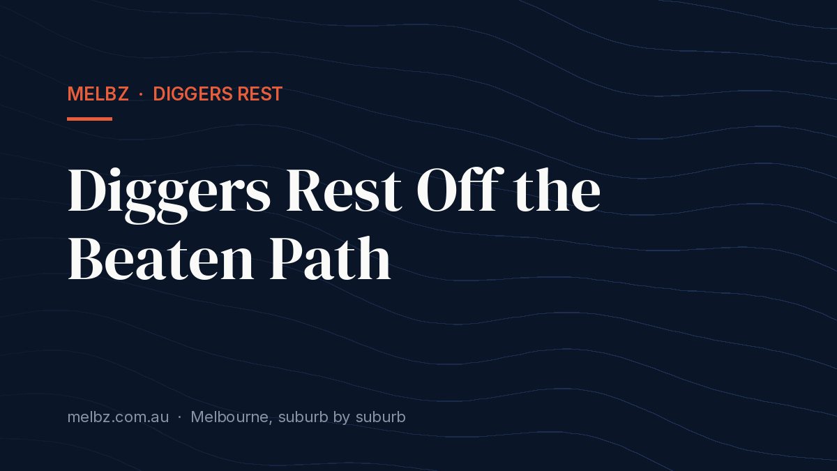 Title card: Diggers Rest Off the Beaten Path