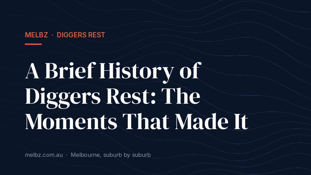 Title card: A Brief History of Diggers Rest: The Moments That Made It