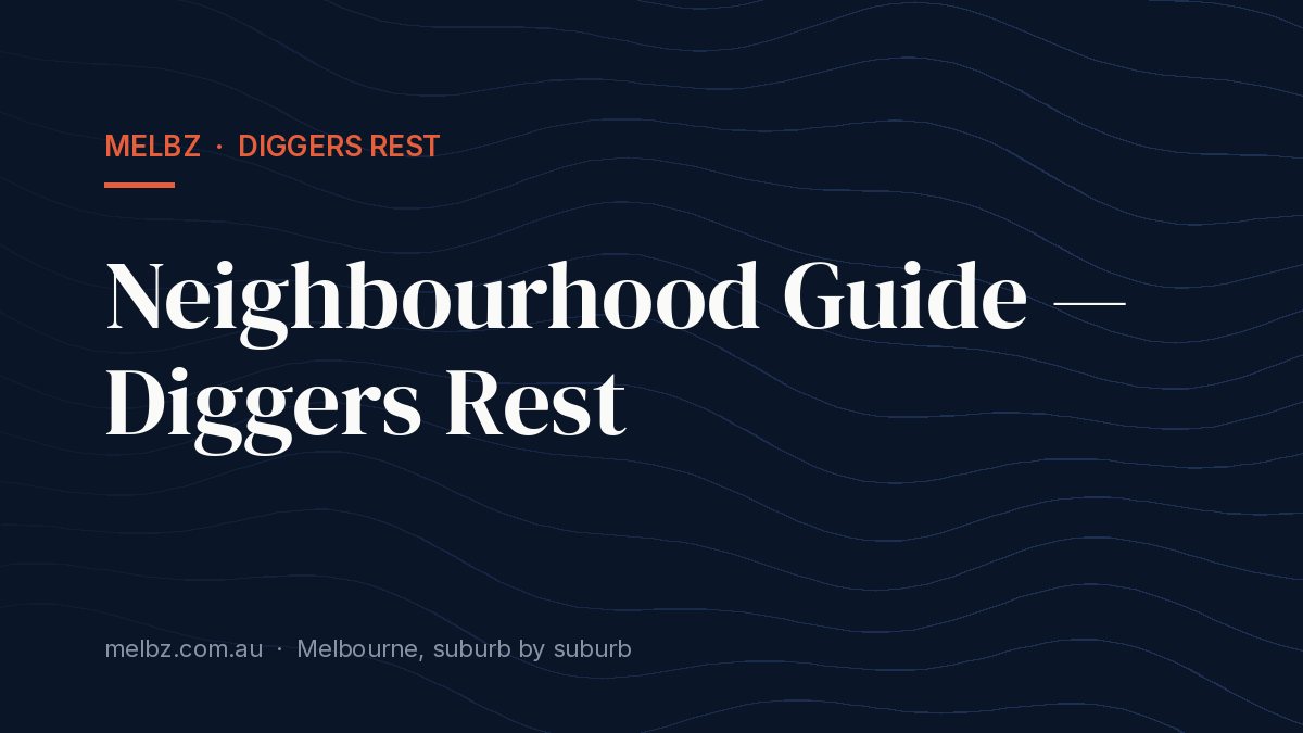 Title card: Neighbourhood Guide — Diggers Rest