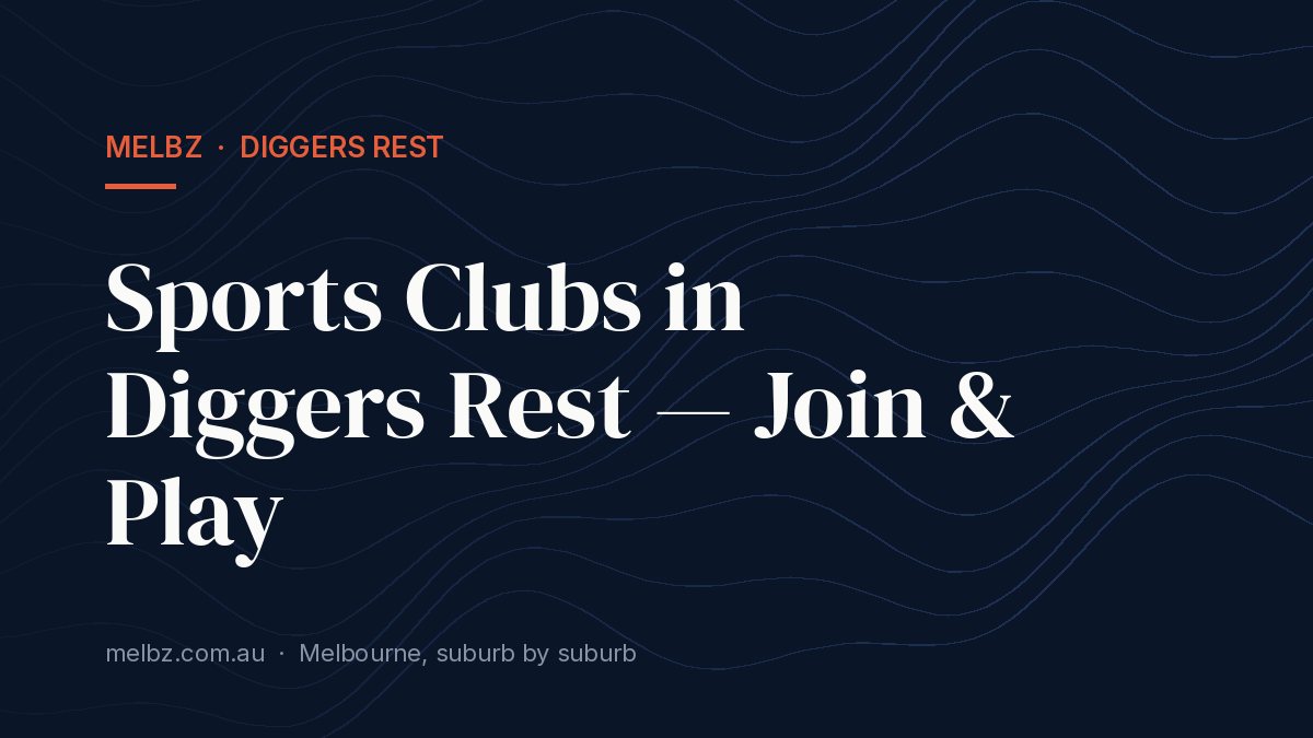 Title card: Sports Clubs in Diggers Rest — Join & Play