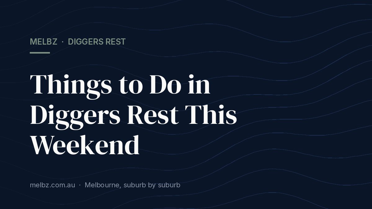 Title card: Things to Do in Diggers Rest This Weekend