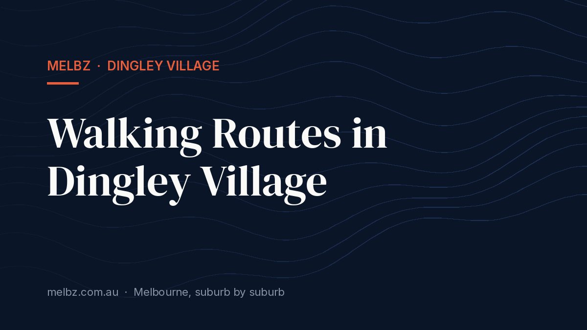 Title card: Walking Routes in Dingley Village