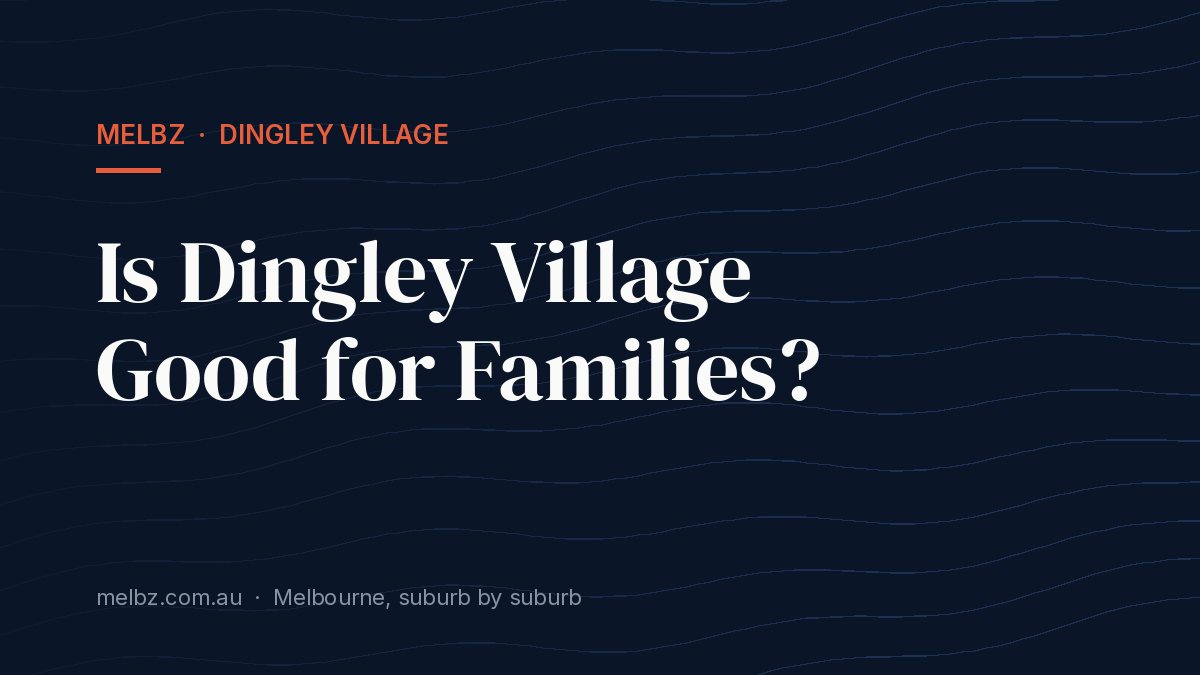 Title card: Is Dingley Village Good for Families?