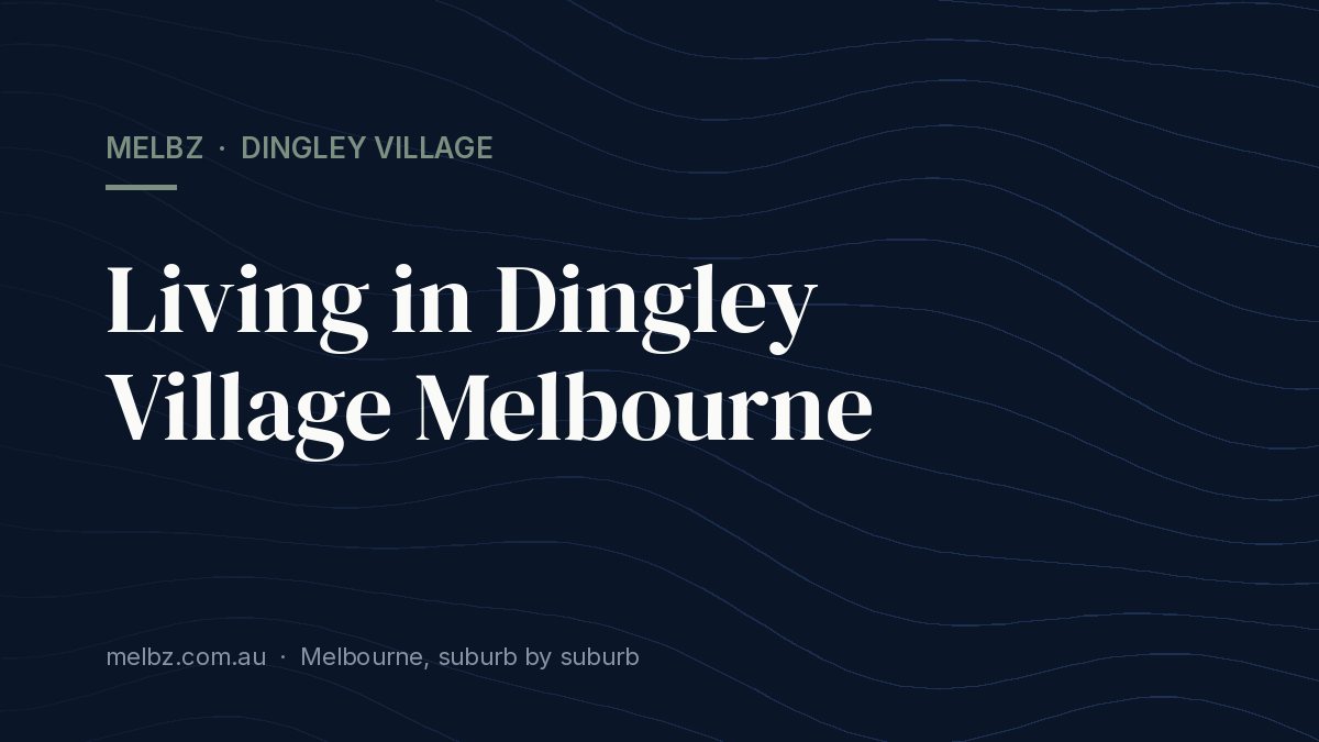 Title card: Living in Dingley Village Melbourne