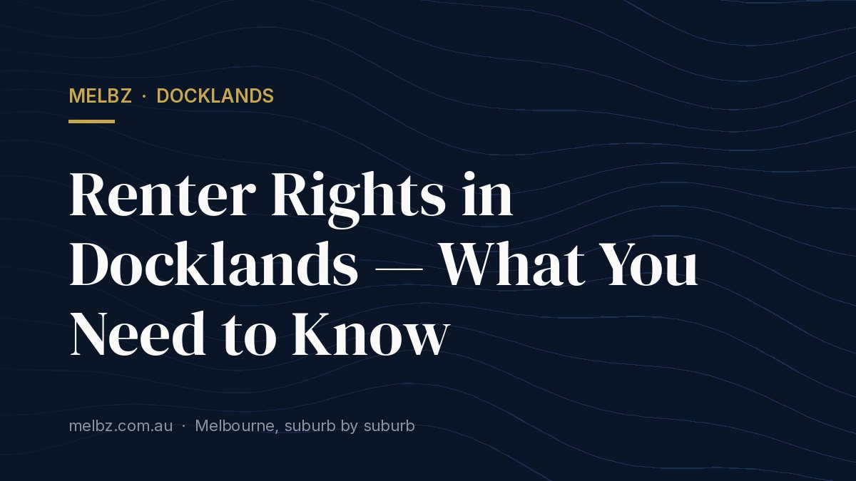 Title card: Renter Rights in Docklands — What You Need to Know