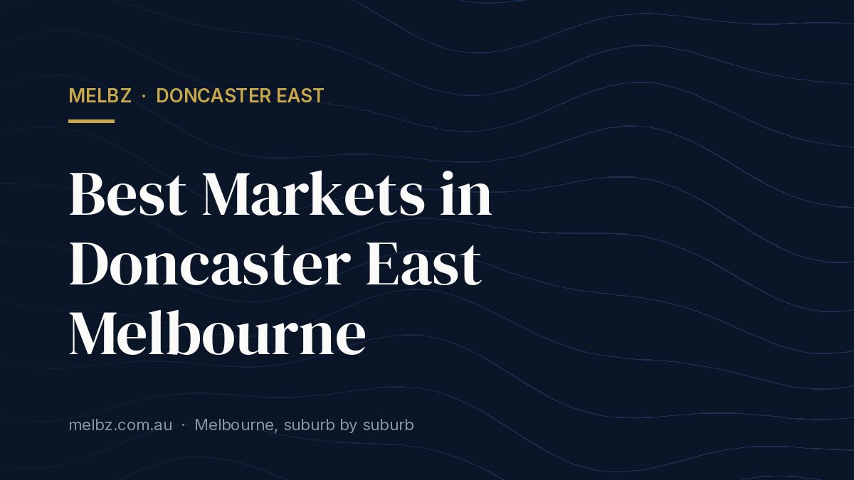 Title card: Best Markets in Doncaster East Melbourne
