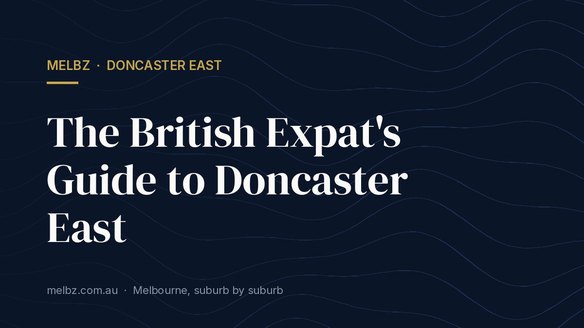 Title card: The British Expat's Guide to Doncaster East