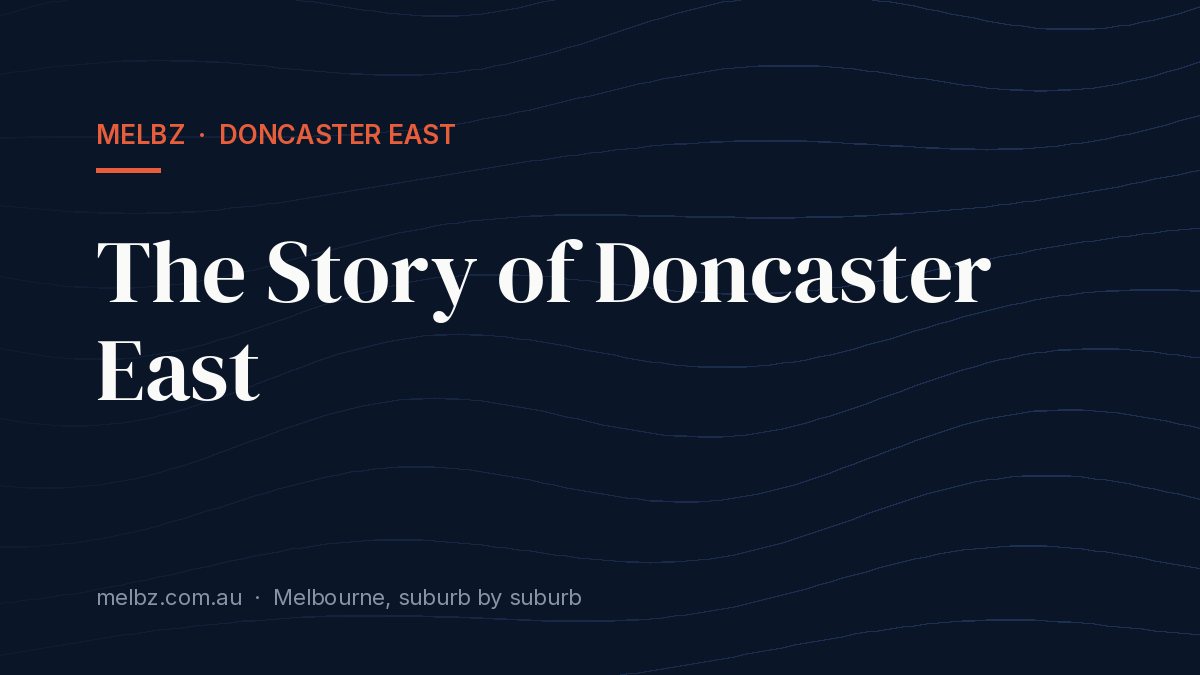 Title card: The Story of Doncaster East