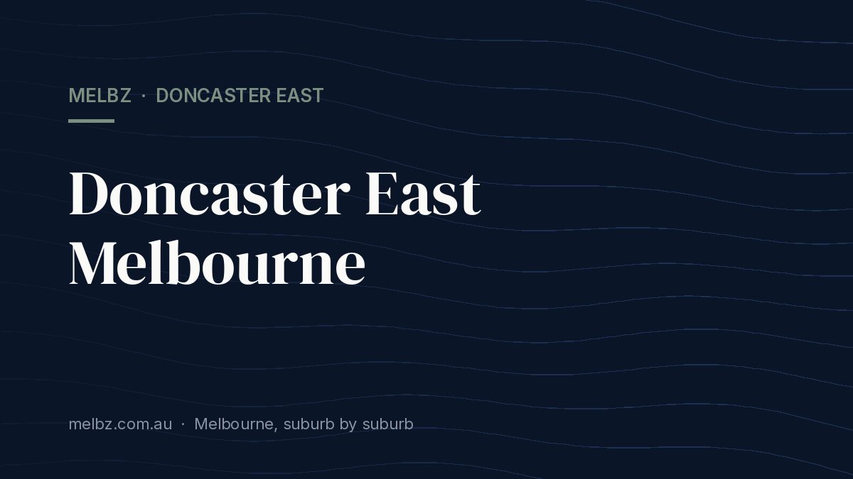 Title card: Doncaster East Melbourne