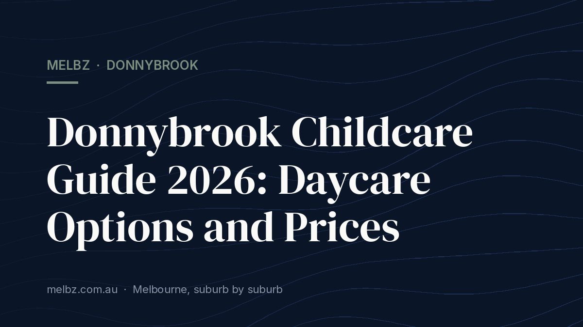 Title card: Donnybrook Childcare Guide 2026: Daycare Options and Prices