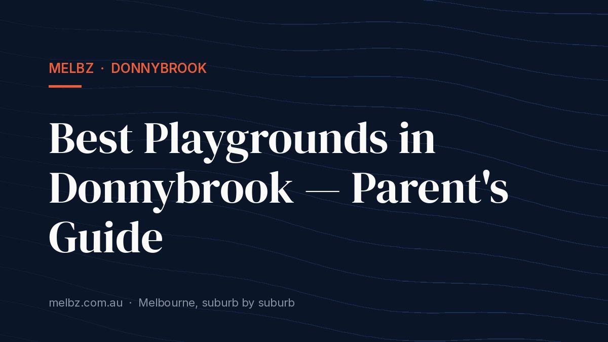 Title card: Best Playgrounds in Donnybrook — Parent's Guide