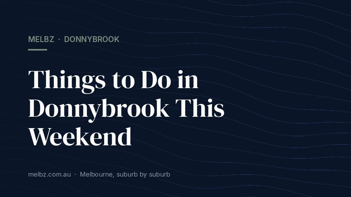 Title card: Things to Do in Donnybrook This Weekend